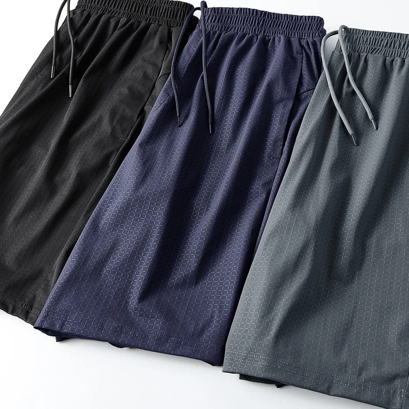 Nylon Spandex Drawstring Joggers Summer Short Pant Athletic Mens Shorts Running Men Shorts46_voghion.com