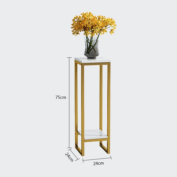 Luxury Side Table Gold Legs Flower Stand 2 3 Tier Wedding Indoor Iron