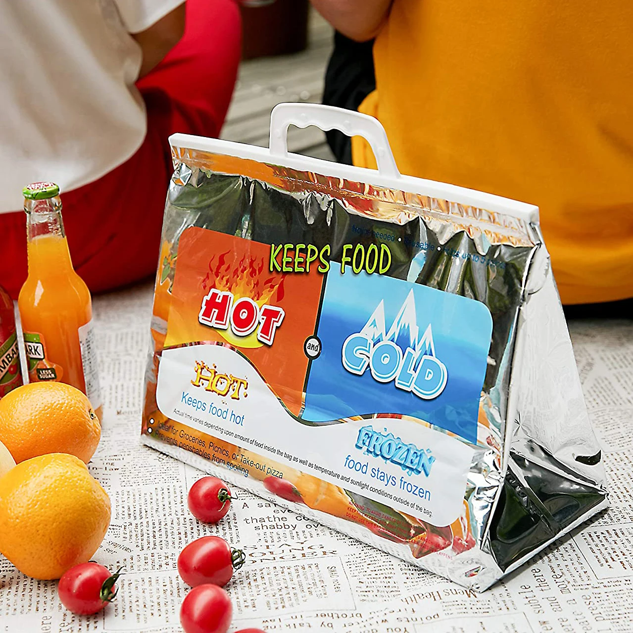 Disposable Hot Cold Thermal Insulated Food Delivery Bags Buy Hot Cold
