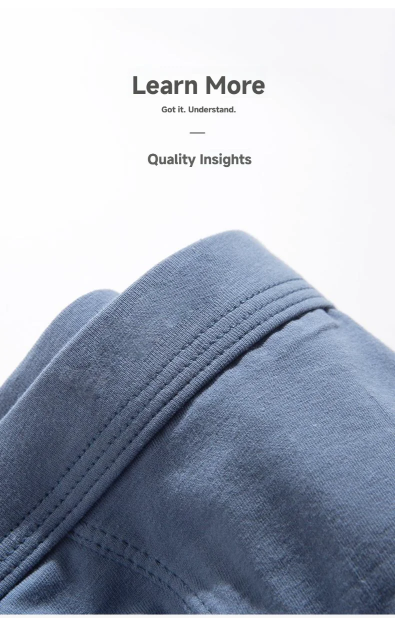 New Arrival Men's Underwear Breathable  Antibacterial Cotton Men's Boxer Briefs Cotton Men's Underpants Custom OEM Supplier
