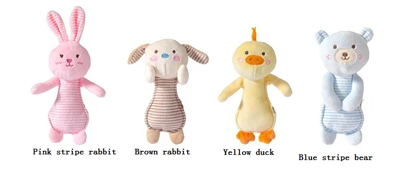 Модная милая мягкая плюшевая игрушка на заказ, высококачественные животные, ручные колокольчики, детская погремушка, плюшевая игрушка со звуком