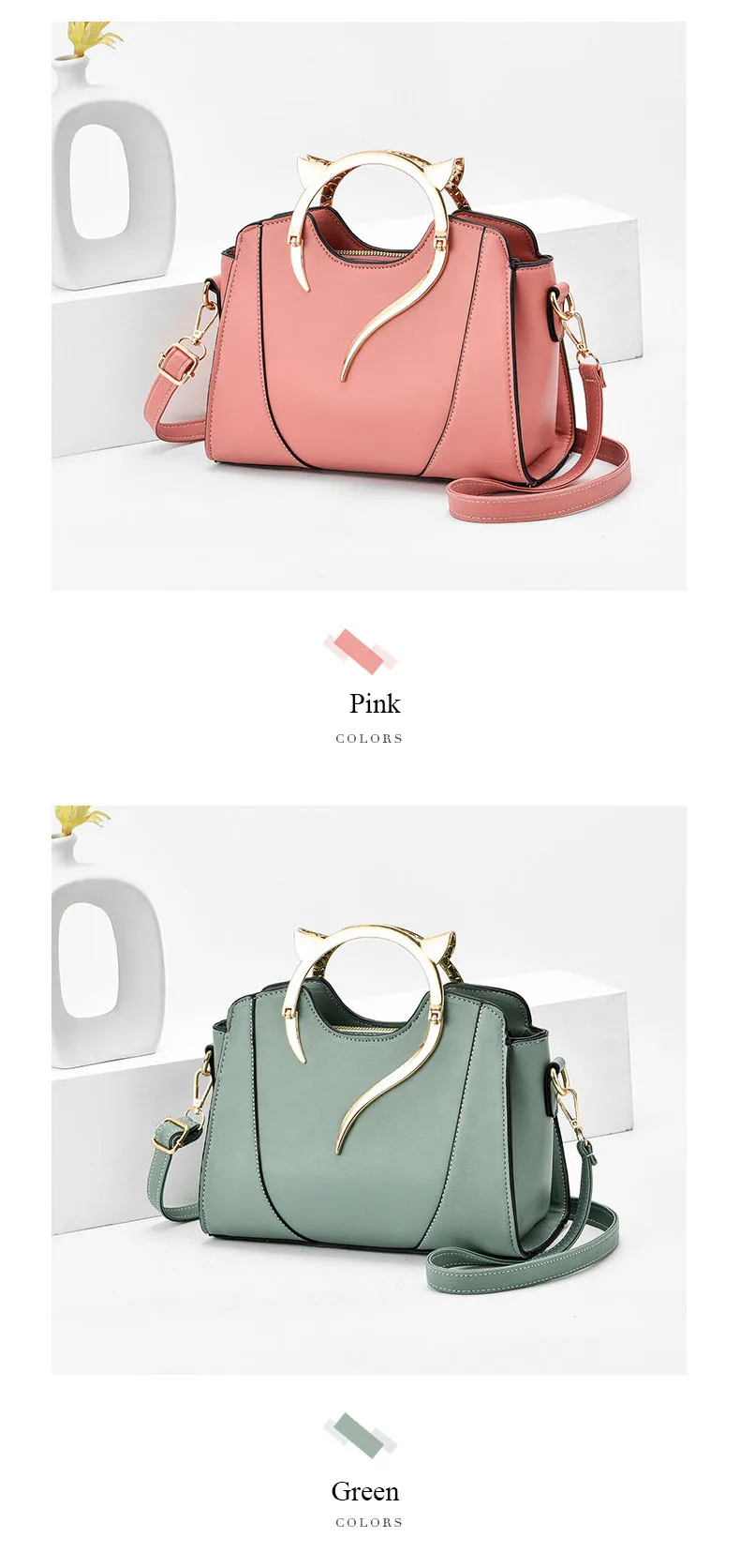 Latest Fashion Tote Bag Women Hand Bags Pu Leather Lady Women Handbags Purses Cross Body Shoulder Bag