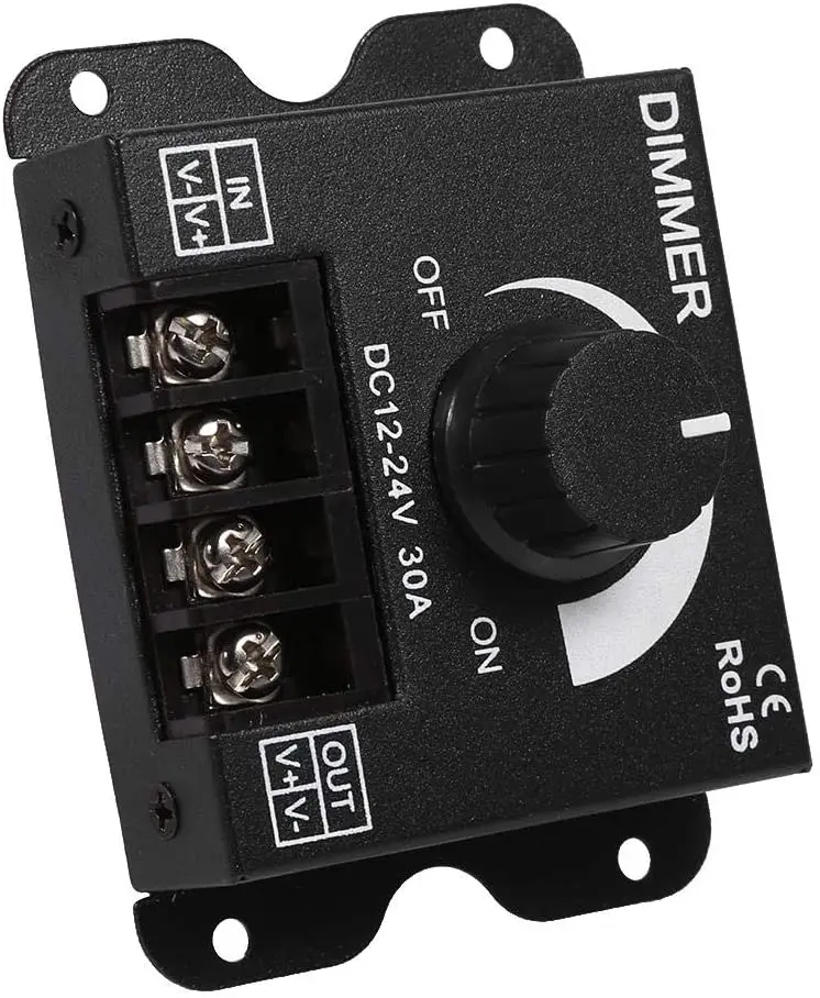 led dimmer dc 12v 24v 30a