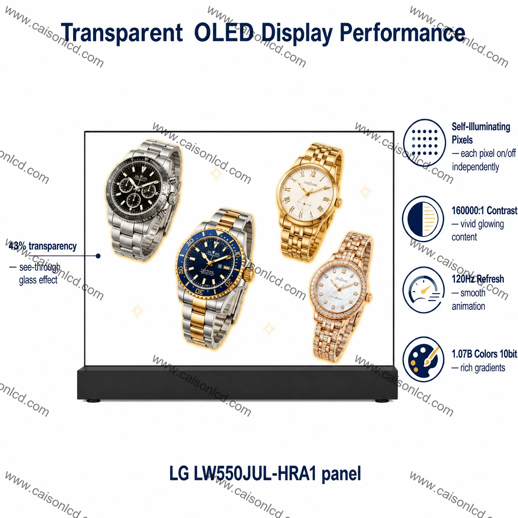 product 55 inch ultra thin transparent oled screen lw550jul hma21920rgb1080touch optionaldigital signage oled transparent display385-4