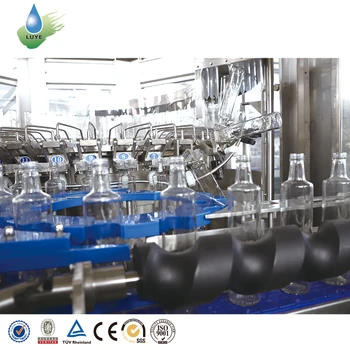 Automatic 3 in 1 Carbonated Beverage Glass Bottle Soda Gas Liquid Rotary Filling Capping Machine Production Line