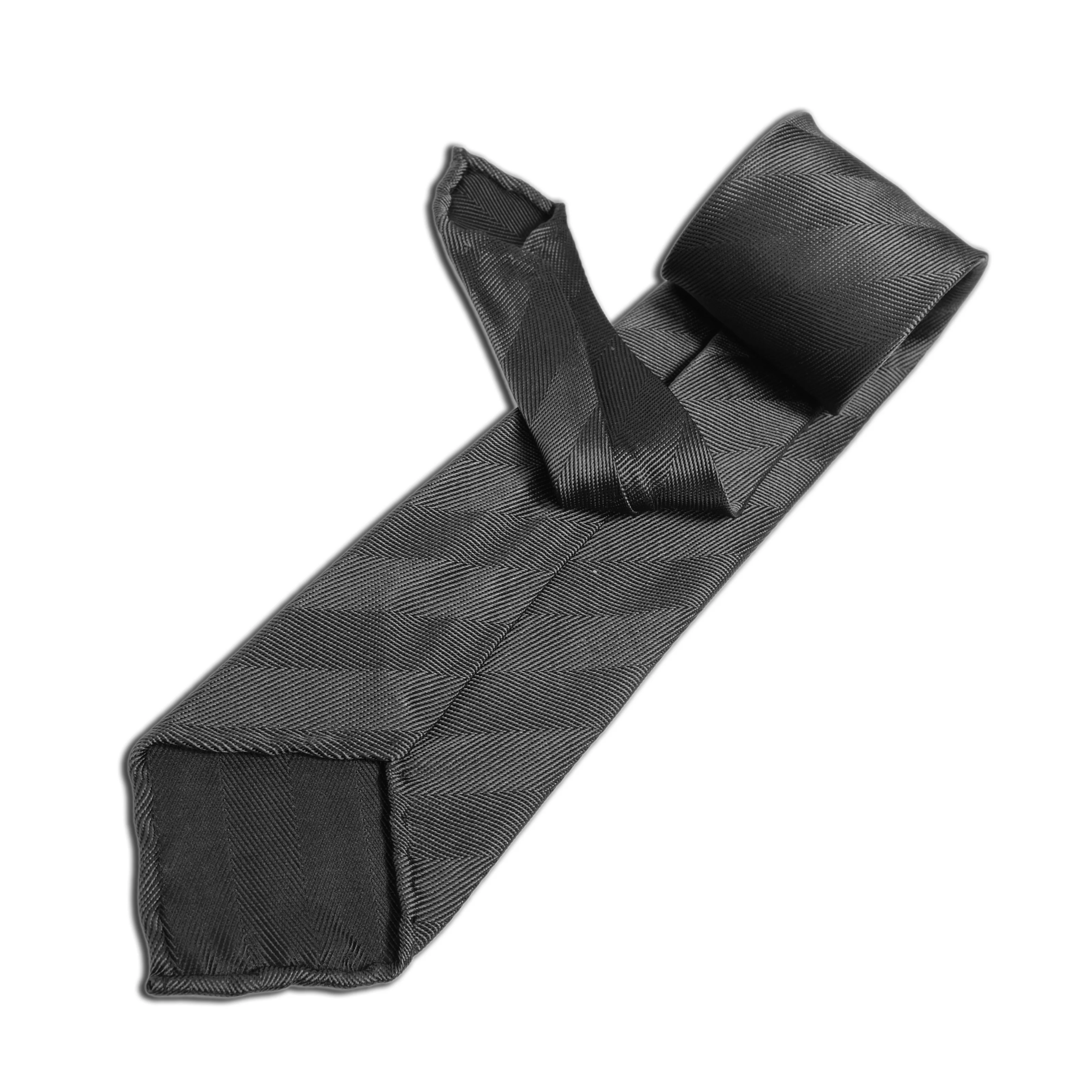 Hand-rolled Tri-fold Tie Solid Jacquard Suit Tie Business Casual Custom Design
