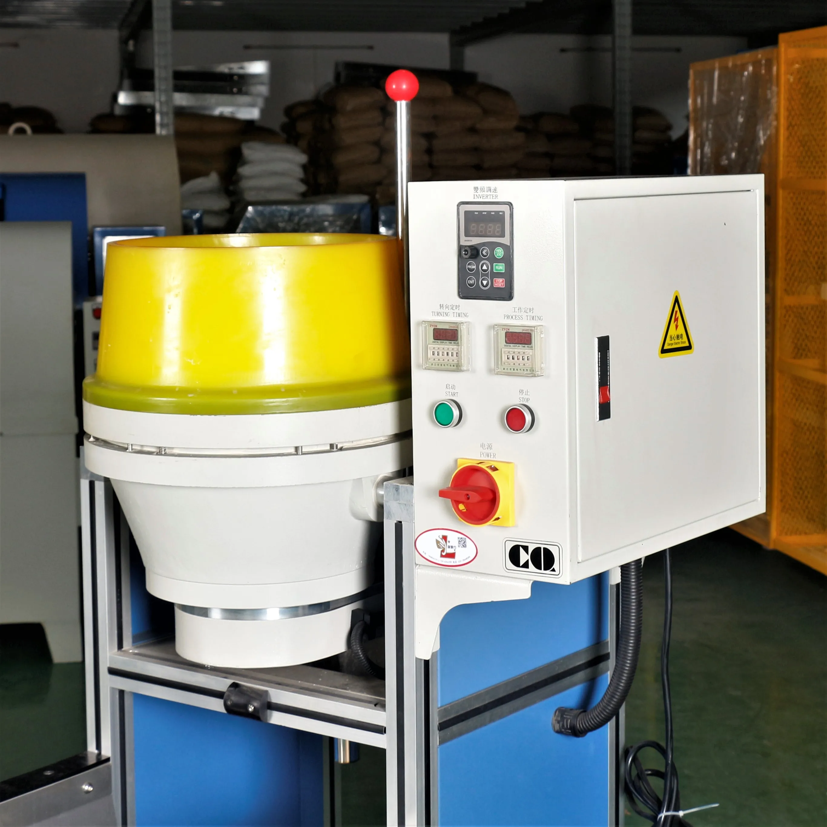 Large Capacity Centrifugal Disc Scroll Machine Precision Hardware Jewelry Tools Automatic Metal Polishing Bearing Motor Used