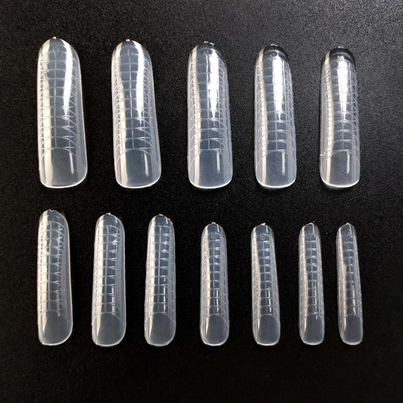 Cheap Price Dual Plastic Mold Nail Forms Clear False Transparent Nail ...