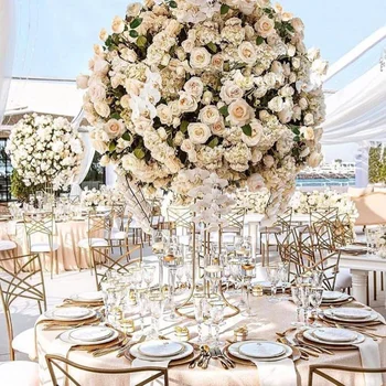 GIGA high quality Wedding table decoration artificial centerpiece flower arrangement 60cm large flower ball for wedding