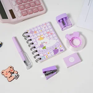 Wholesale Cute Notebook and Cute Pencil Sharpener Stapler Stationery Fantasy School Stationery