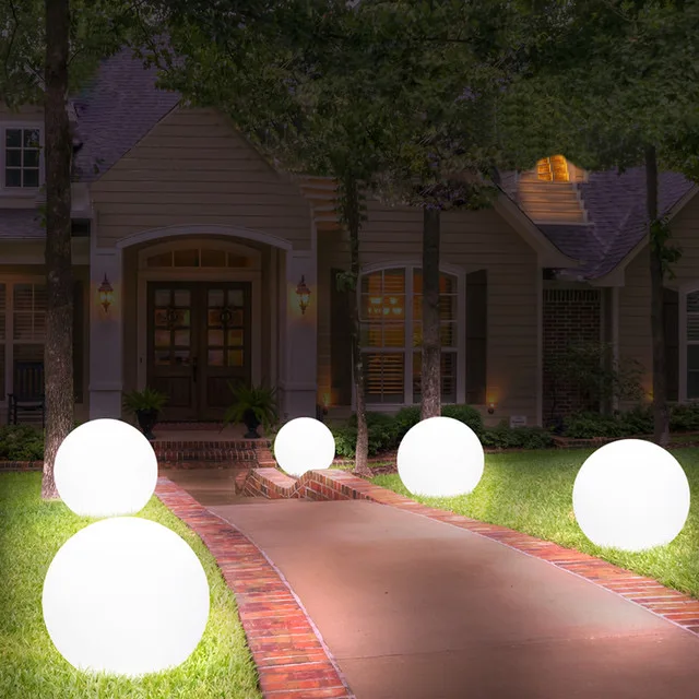 Outdoor Led Solar Ball Garden Light Mood Colour Changing Sphere/globe ...