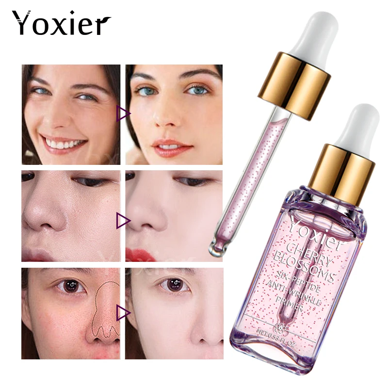 Основа для макияжа Yoxier, блестящий Праймер, праймер для вишни, макияж, праймер для жирной кожи