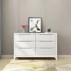 White six-drawer chest