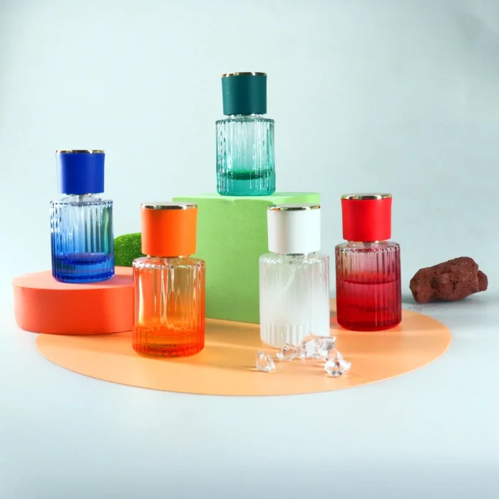 20 ml 30 ml 50 ml Glass Perfume Bottle Packaging Round Transparent Perfume Bottle Empty Glass Spray Bottle