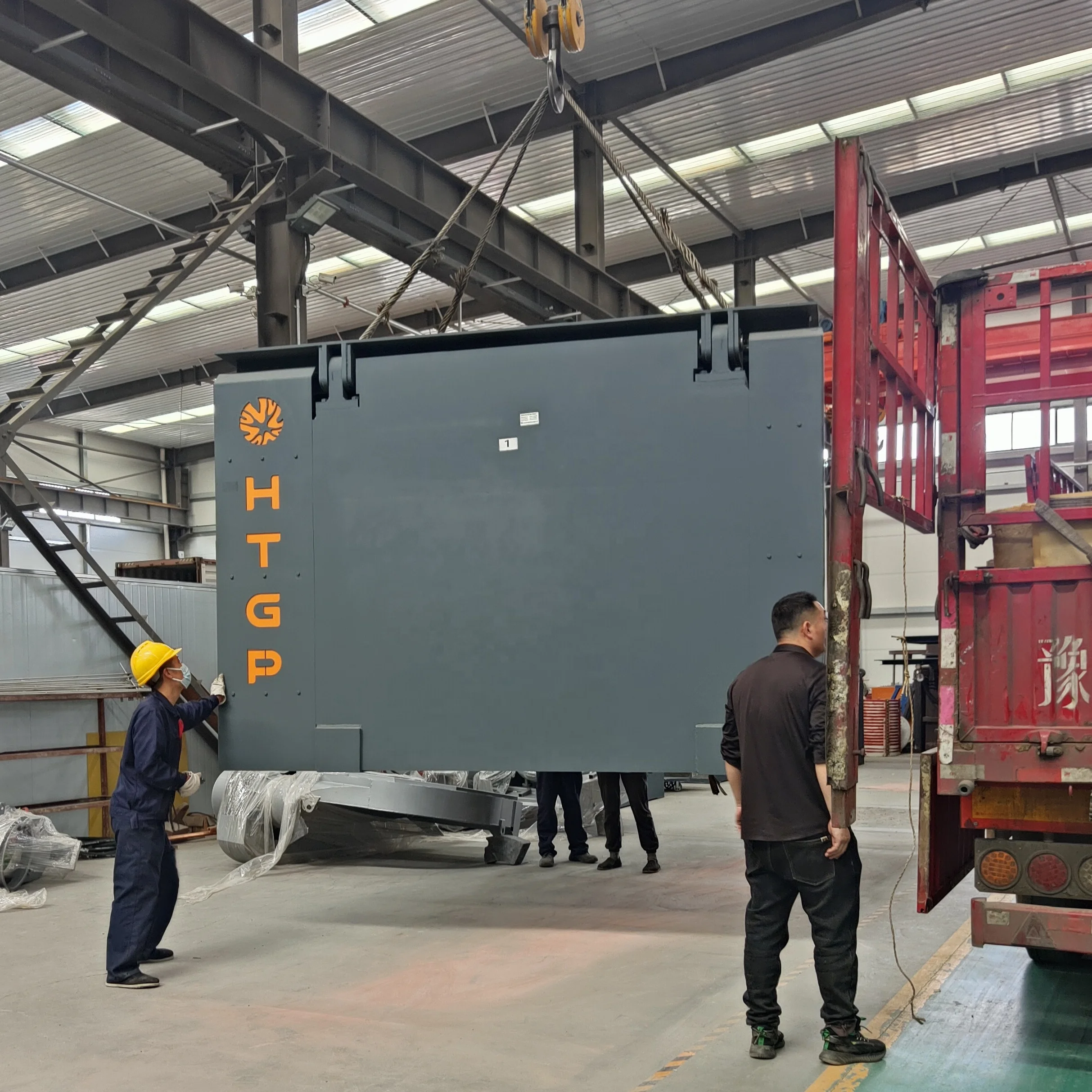 HTGP 1T Smelter Melt Furnaces Machine Casting Smelting Copper Scrap Electric Metal Steel Iron Induction Melting Furnace for Sale