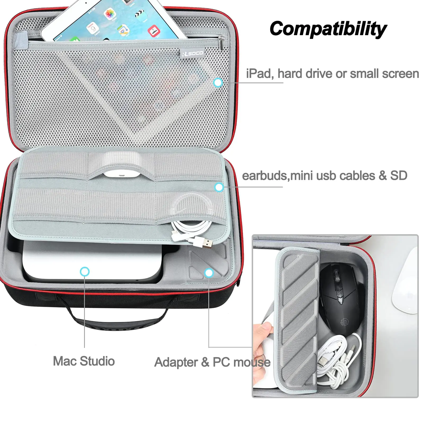 Mini Previous Model Carrying Case Waterproof Mac Mini M1 Accessories Storage Bag