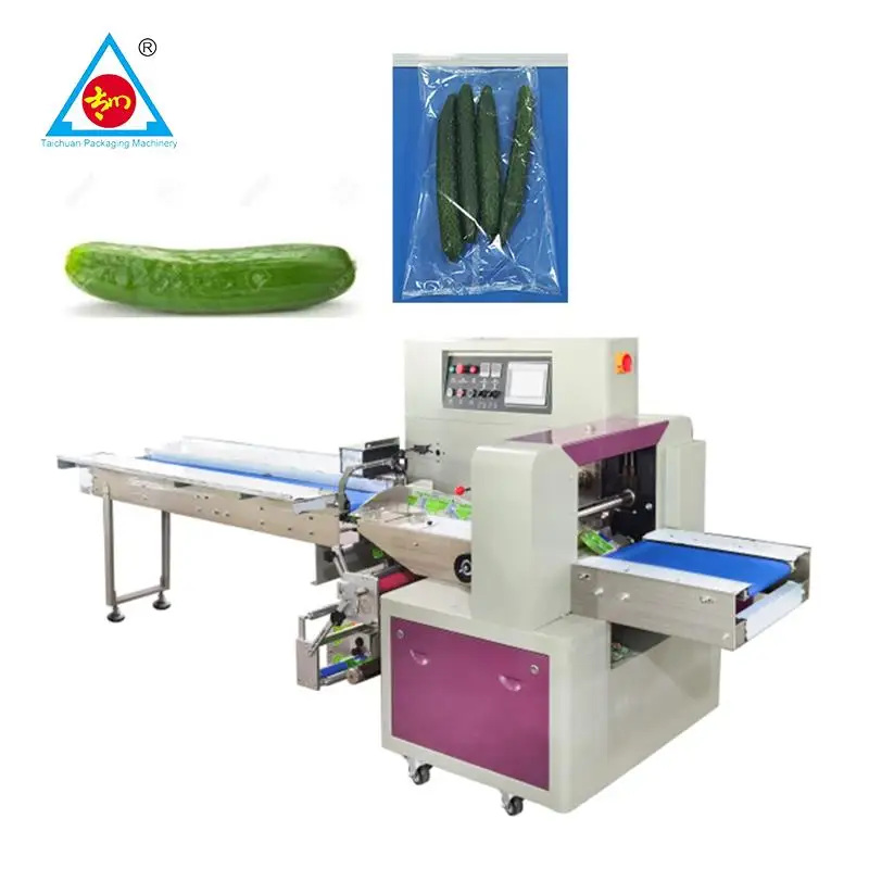 Vegetable and Fruit Packing Machine for Lettuce Cucumber Vegetable Packaging Machine