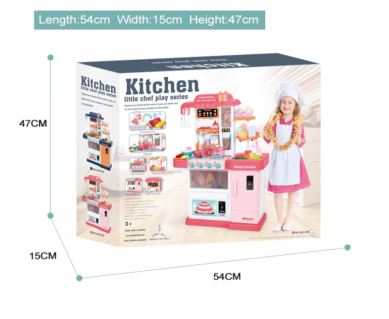 Boy and girls pretend play house multifunctional baby kitchen toy