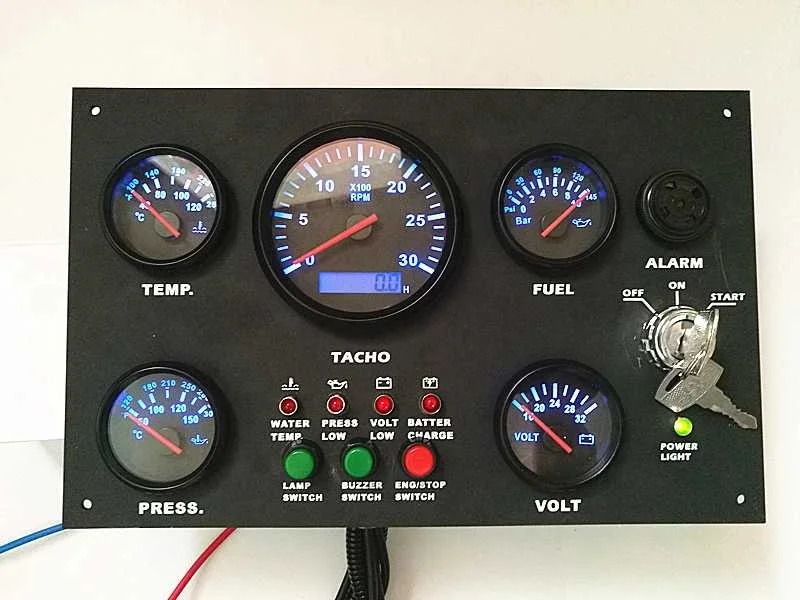 Customize Engine Car Motorcycle Instrument Cluster Gauge Meter Panel Dashboard for Marine Boats Ship