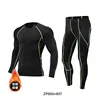 806 + 807 Black and green fleece tights
