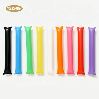 YACHEN Wholesale Plastic PE Custom Inflatable Cheerleading Cheering Sticks Clapper Plastic Noise Makers for Sports Events