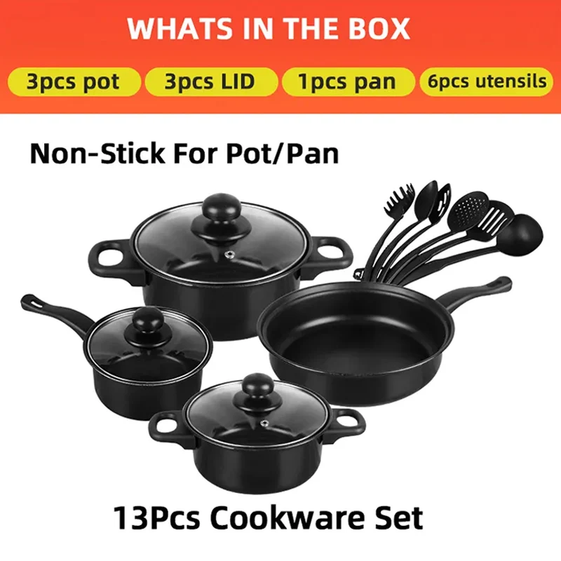 13 pcs non stick cooking ware