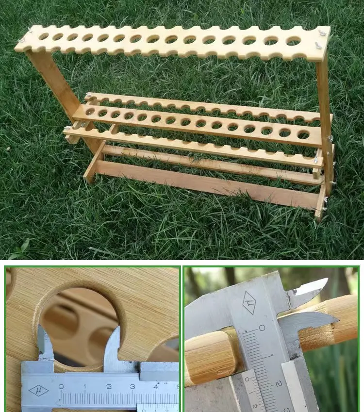 Fishing Rod Display Rack Holder Designed To Stand Various Types Of Rods