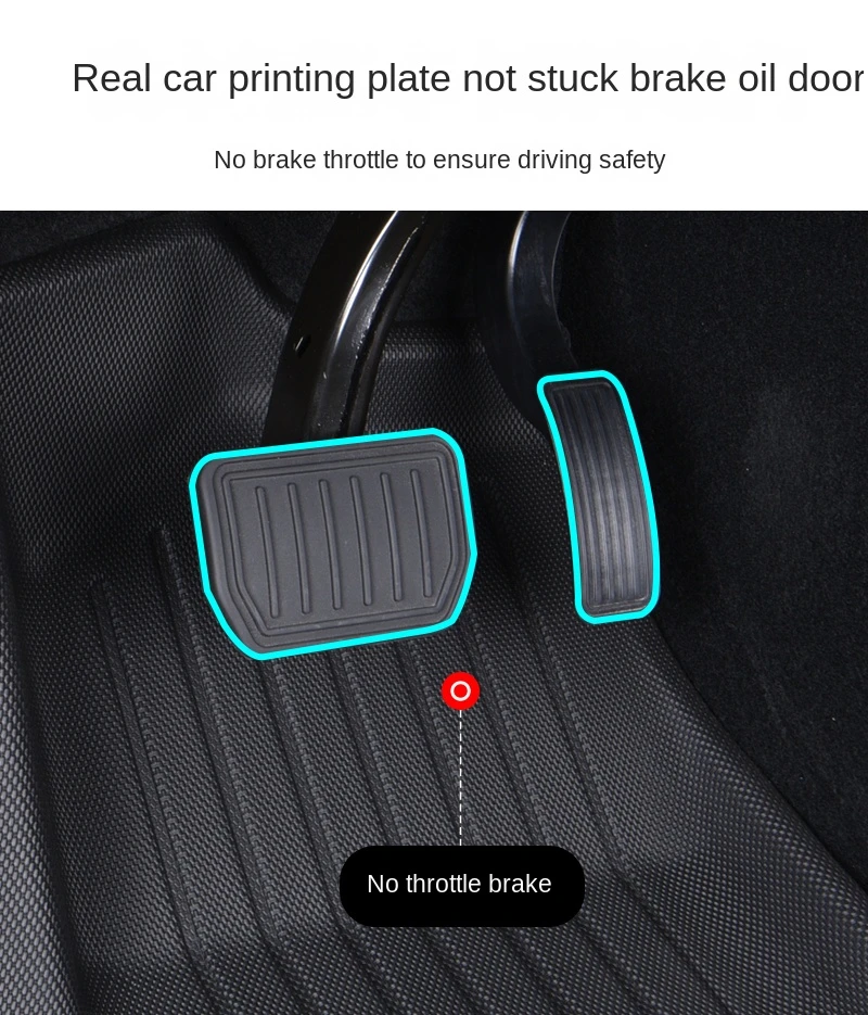 All Weather Floor Mat 6pcs Front Rear Cargo Liner Mat Waterproof Anti