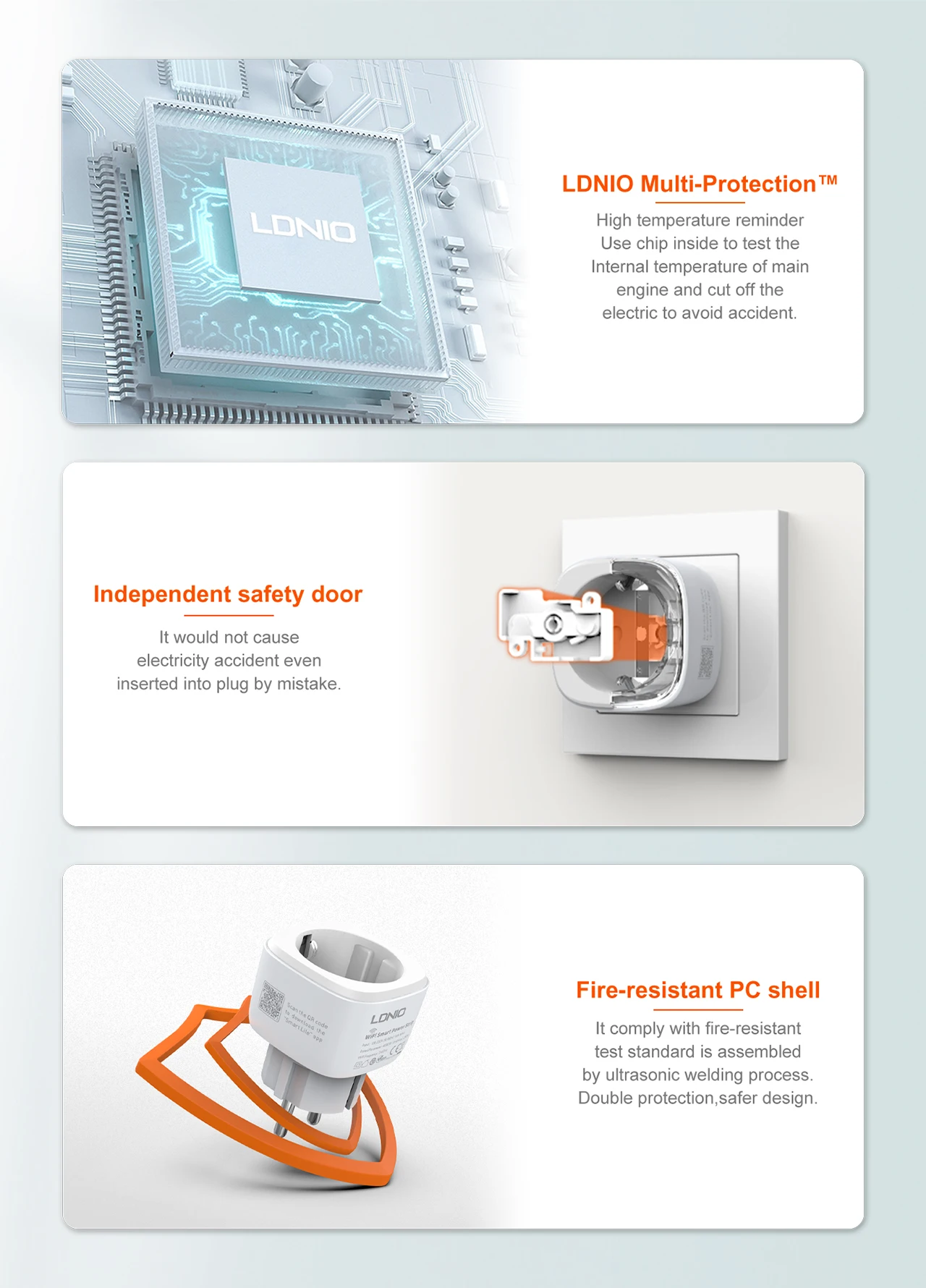Portable WiFi Smart Power Plug Intelligent Linkage Distant Control Power Strip LDNIO SEW1080