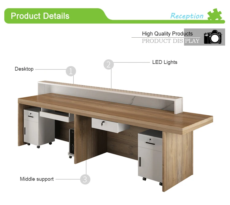 Modern Cash Table Register Retail Wooden Counter Cashier Desk Store Boutique White Checkout Counters Reception Desks For Sale