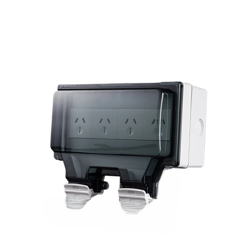 Australia Outdoor IP66 Waterproof Socket Box 4 Position Exposed Wall ...