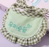 Light green embroidered