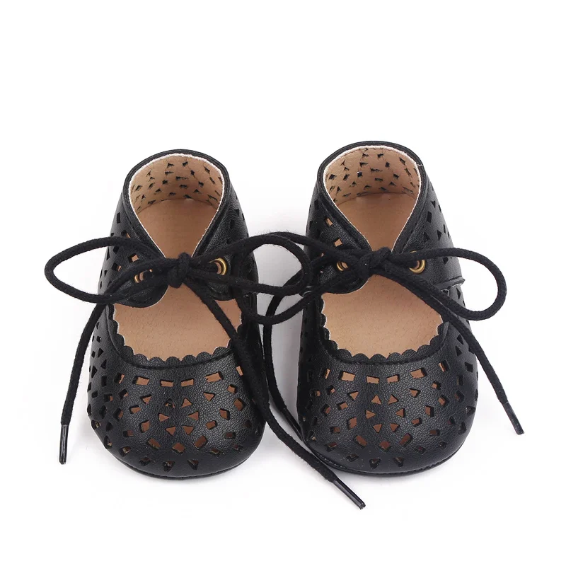Hollow Breathable Design Summer New Girls Leather Shoes manufacture