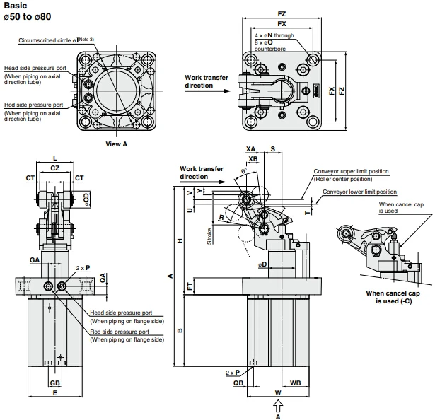 Stop Per DONGYI Heavy Duty Stopper Cylinder RS2H - Reliable Performance