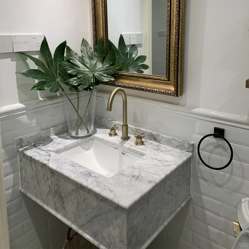 Modern Natural White Marble for Home Hotel Villa Restaurant Interior Decoration Bathroom Staircase and Floor Vanity Washbasin