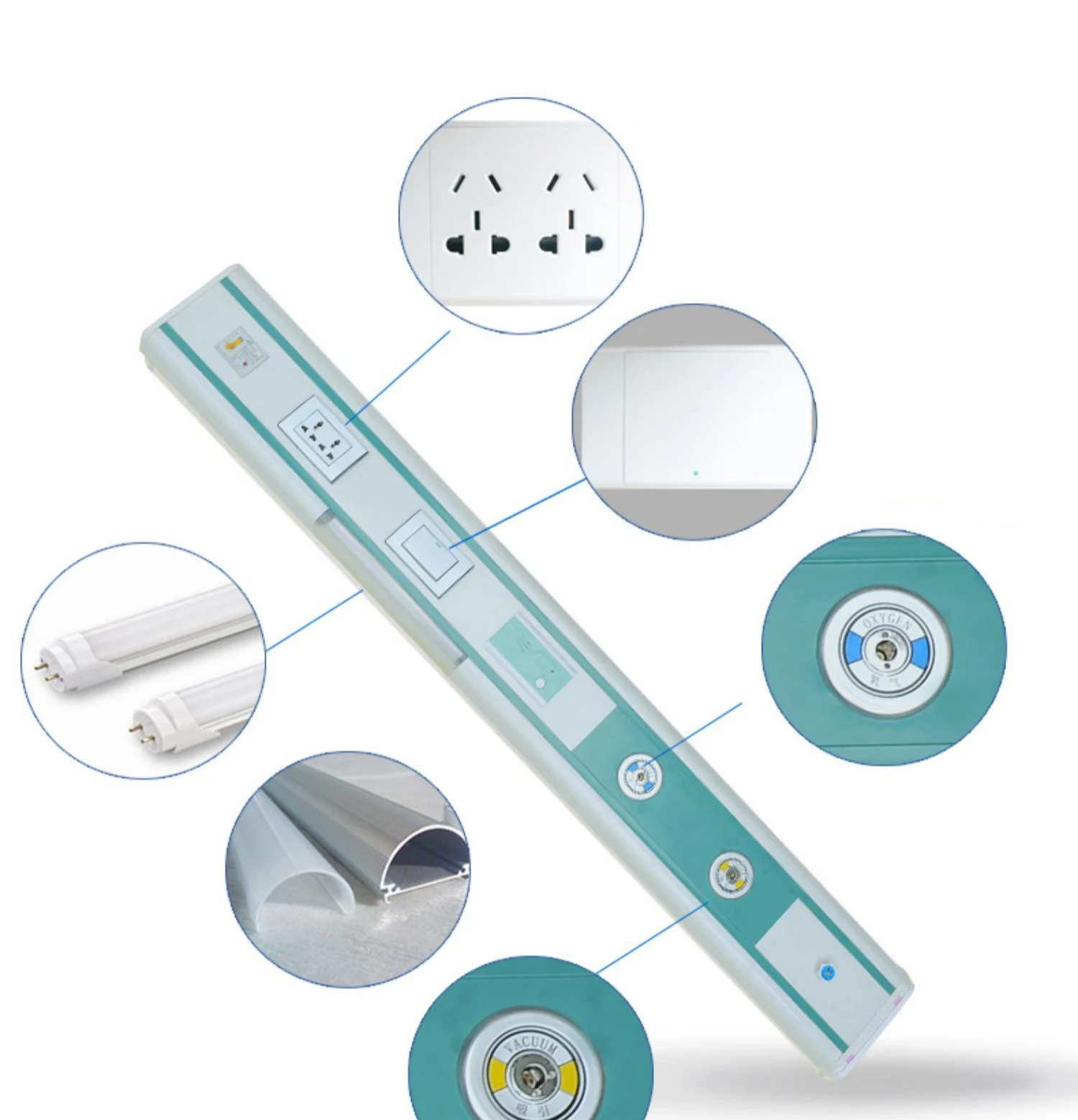 China Made Aluminum Profile Bed Head Unit With Led Lighting Buy