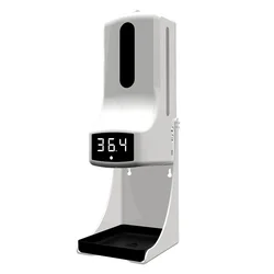 Sell-well 1000mML K9 Pro термометр с лотком диспенсер для мыла Интеллектуальный диспенсер для мыла