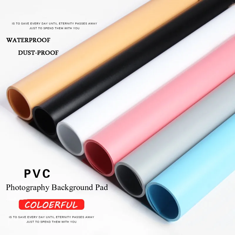 Colorful Double Side PVC Photographic Backdrop Board for Photography Studio Photo Background Waterproof Dustproof Pad