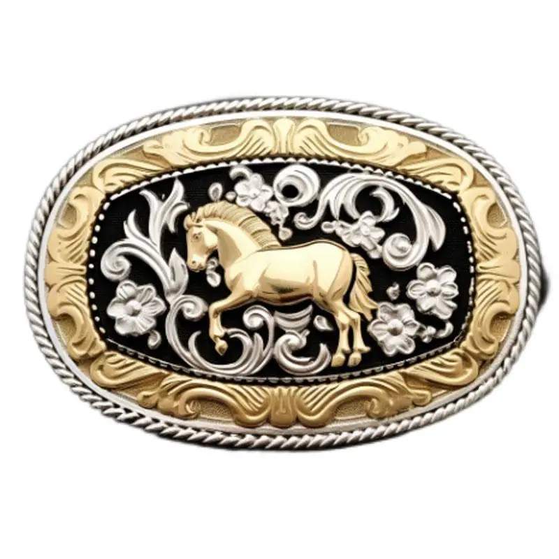 Leather Belt Buckle Tooled Leather Covered Belt Buckle Handmade Perfect ...