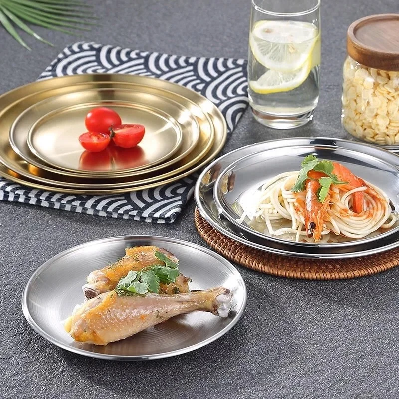 Best Stainless Steel Korean Food Trays Dishes Serving Sizzle Plate