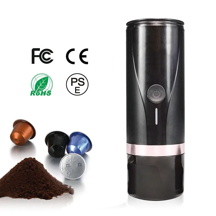 Portable PCM03 Espresso Coffee Maker USB Type C Rechargeable for Hotels Household Car RV Travel Camping Brew System Included