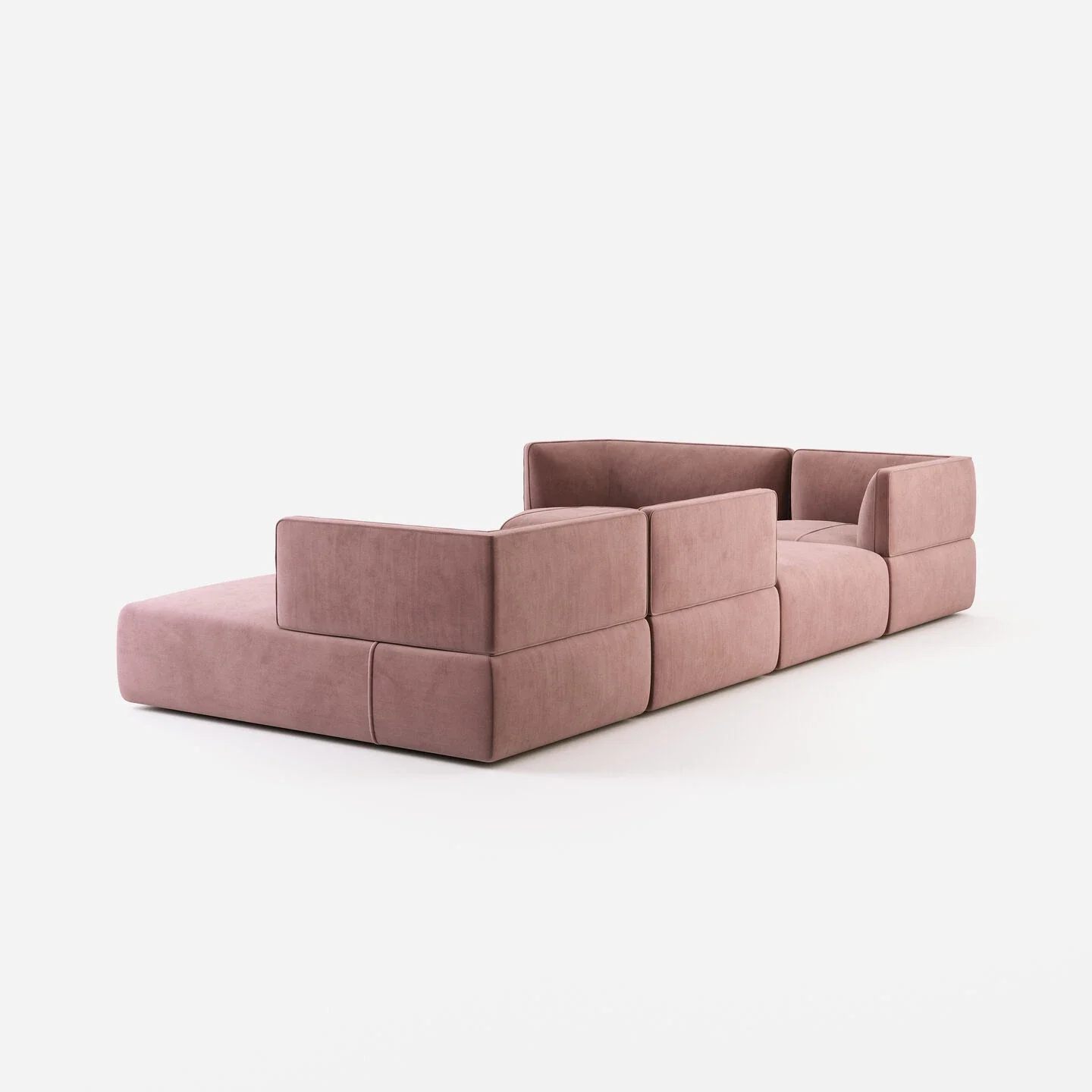 Upholstered Fashion Hexagonal Sofa Set Modular Couch Sectional Sofas for  Living Room