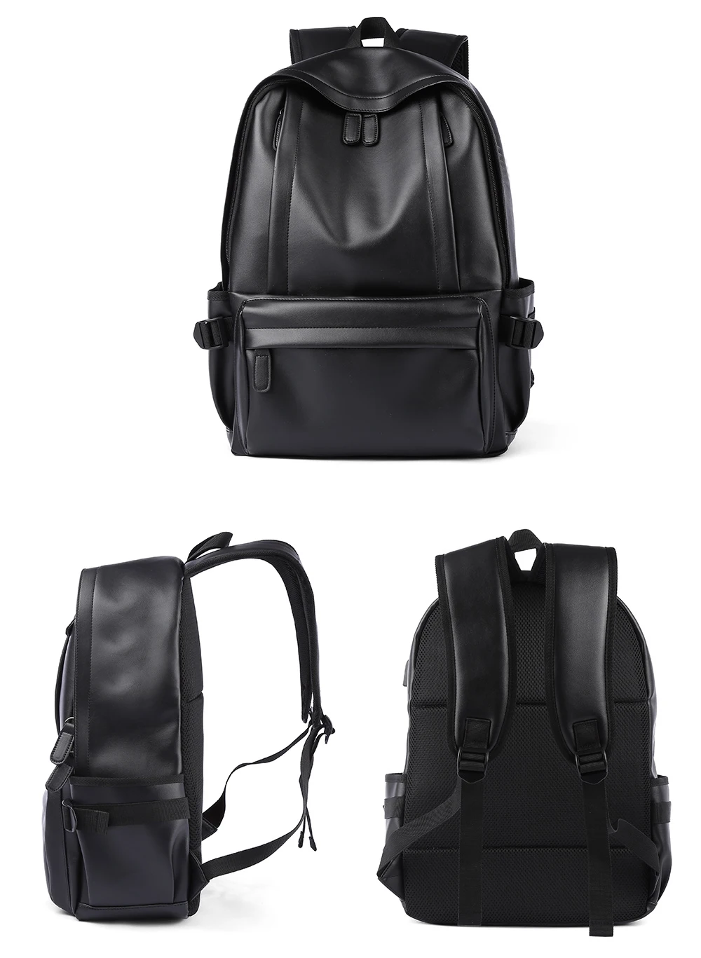 Guangzhou College School Polyester Laptop Bags for Men PVC Leather Backpack Bags