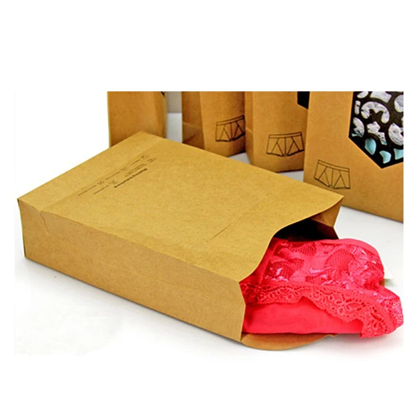 Пользовательский переработанный фиолетовый роскошный конверт из крафт-бумаги, Упаковочная Сумка для нижнего белья с лазерной высечкой в форме сердца