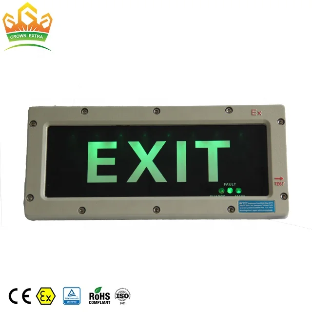 BYY Series LED Explosion Proof Emergency Light Exit Sign CROWN EXTRA