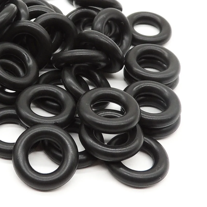 O Rings Inyectores Universal Fuel Injector Repair Kits FKM Rubber O Ring for Bosch ASNU08C 7.52*3.53MM 9250930023