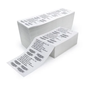 Custom 4x6x2000 Barcode Label Shipping Direct Thermal 4x6 Label Printer Thermal Label