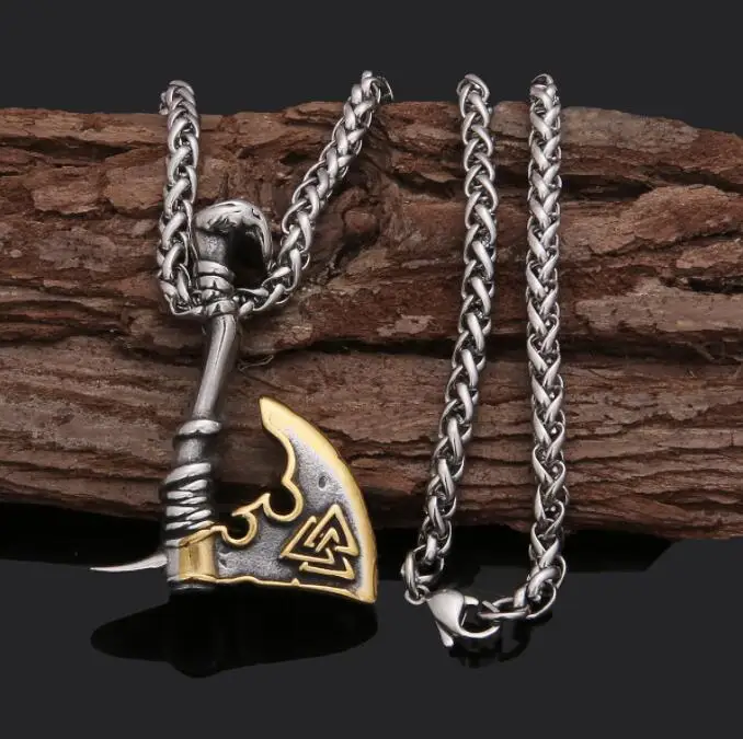 Odin's Spear Valknut Gungnir Viking Necklace For Men with Rune Symbol  Raven's of Odin LabradoriteNorse Mythology,Pagan Jewelry - AliExpress