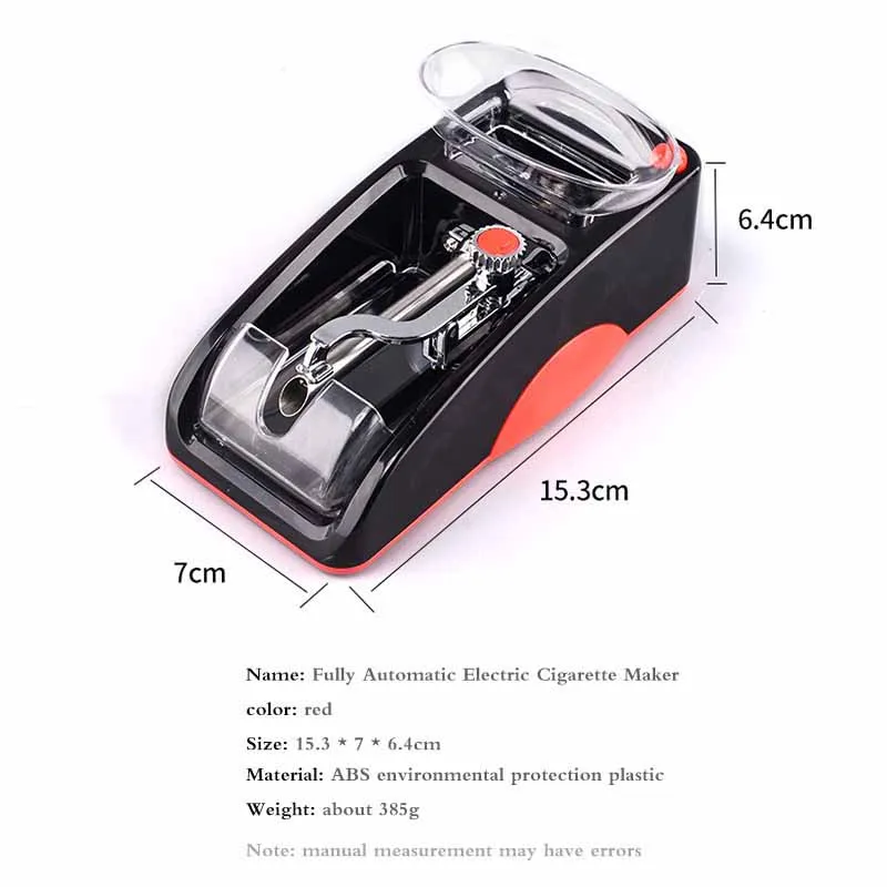 fully automatic electric cigarette rolling machine New Electric Easy Automatic Cigarette Rolling Machine Tobacco Injector  Maker Roller Automatic Tobacco Machine EU Plug