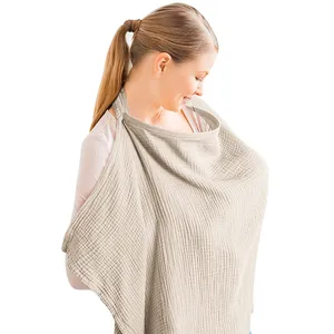 Cotton Nursing Cover Soft Breastfeeding Shawl for Comfortable Nursing